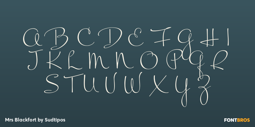 Mrs Blackfort Font Poster #1