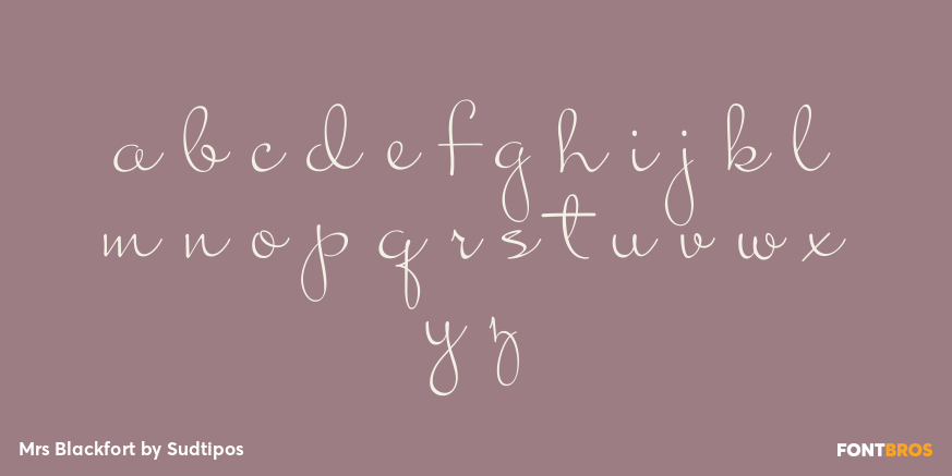 Mrs Blackfort Font Poster #1