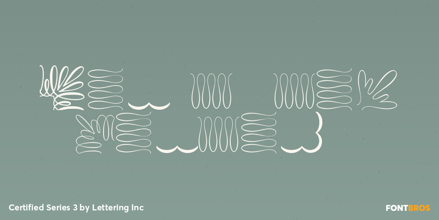 Certified Series 3 Font Poster #1