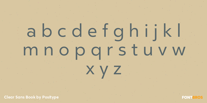Clear Sans Book Font Poster #3