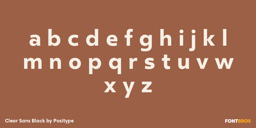 Clear Sans Black Font Poster #3