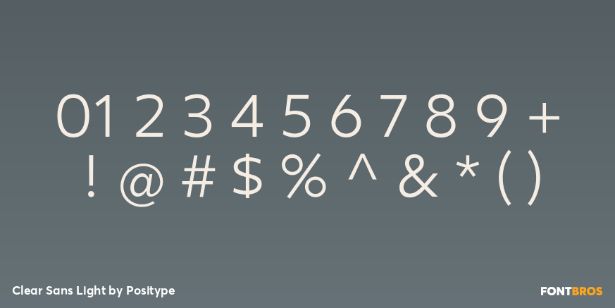 Clear Sans Light Font Poster #4