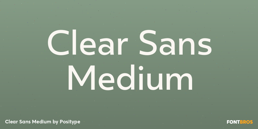 Clear Sans Medium Font Poster #1