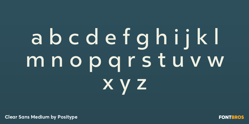 Clear Sans Medium Font Poster #3