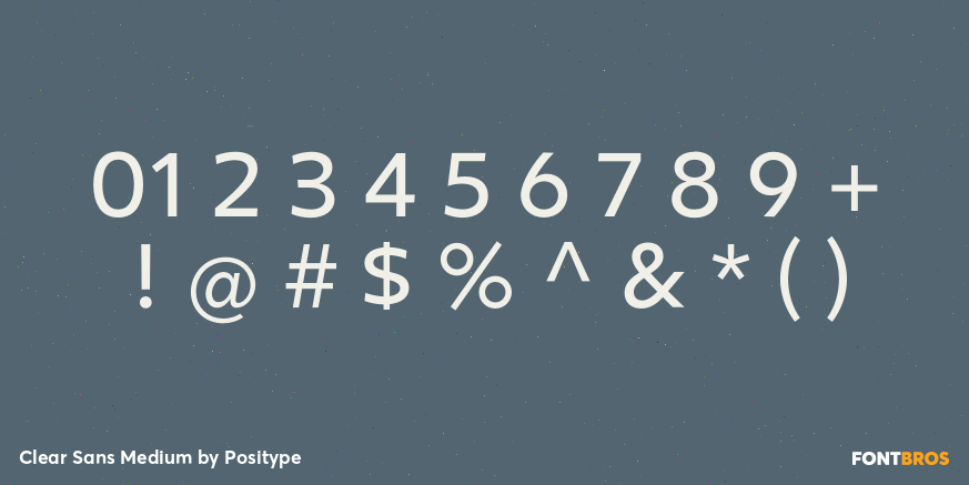 Clear Sans Medium Font Poster #4