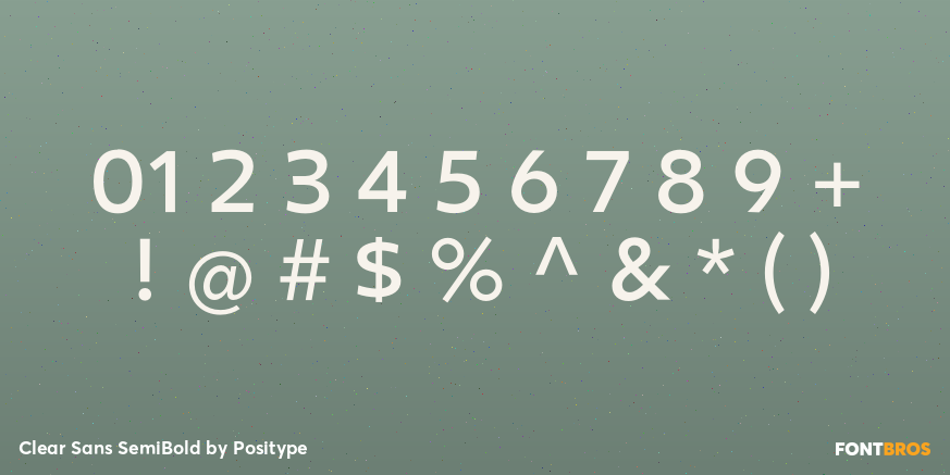 Clear Sans SemiBold Font Poster #4