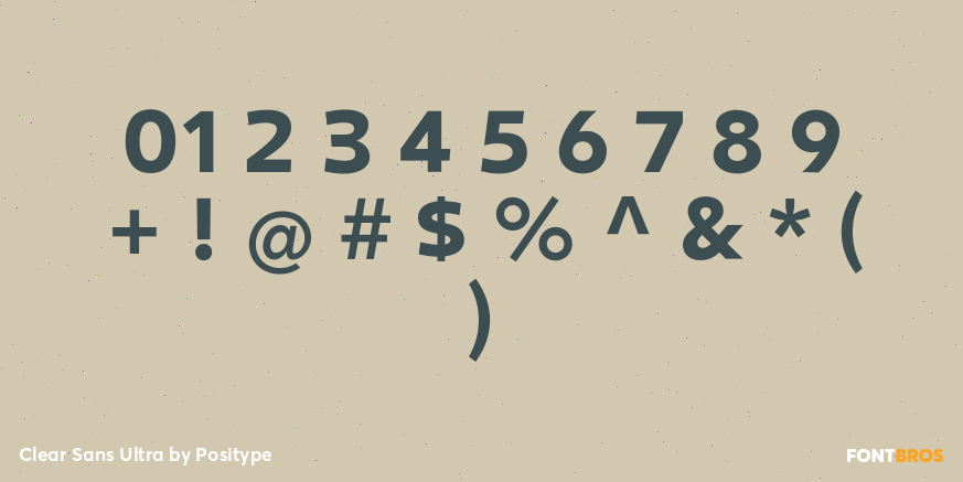 Clear Sans Ultra Font Poster #4