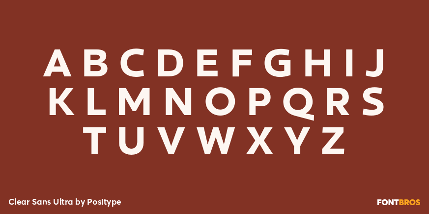 Clear Sans Ultra Font Poster #2