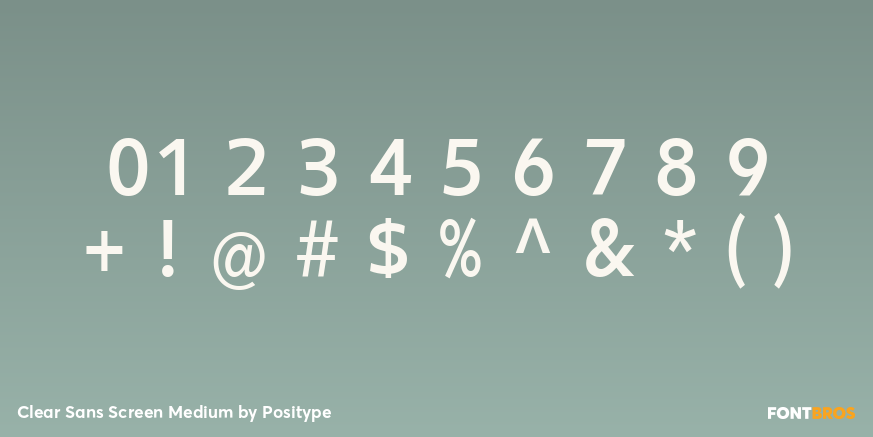Clear Sans Screen Medium Font Poster #4