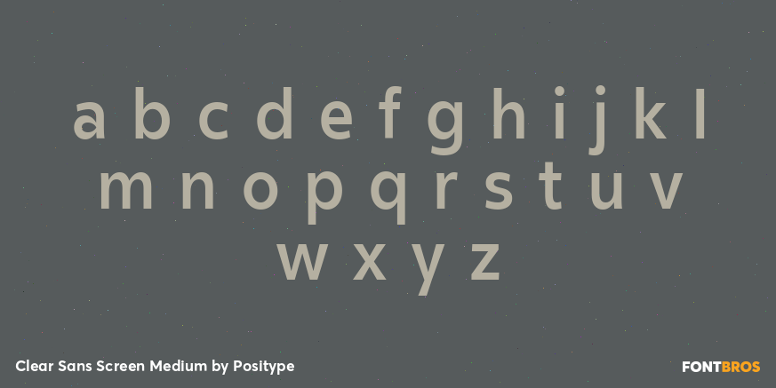 Clear Sans Screen Medium Font Poster #3