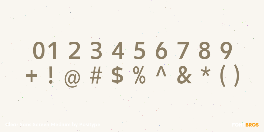 Clear Sans Screen Medium Font Poster #4