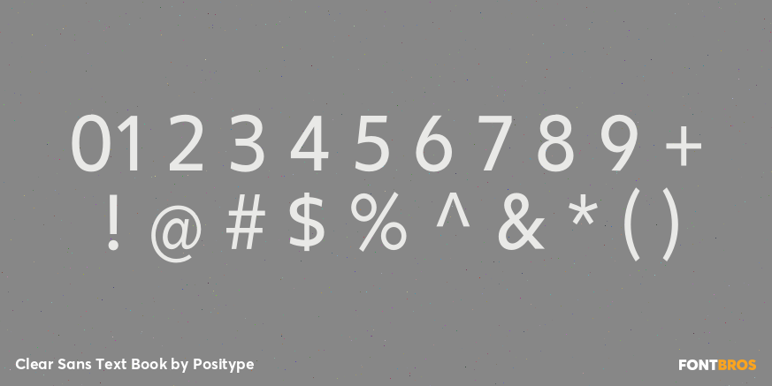 Clear Sans Text Book Font Poster #4