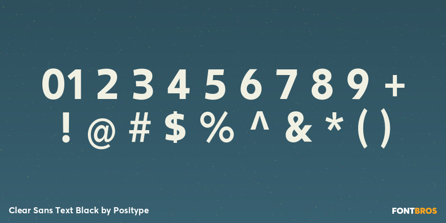 Clear Sans Text Black Font Poster #4