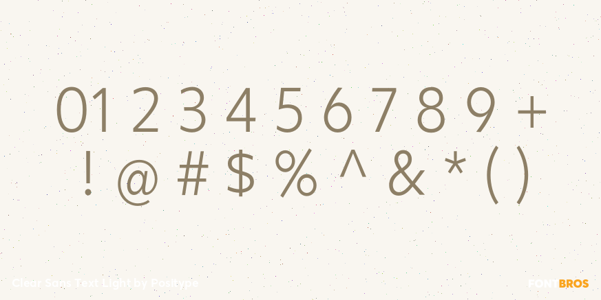 Clear Sans Text Light Font Poster #4