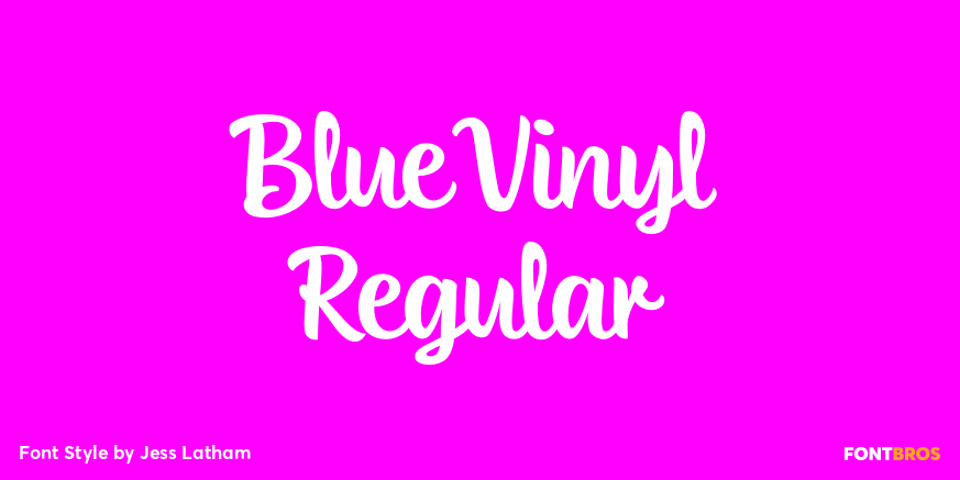 Blue Vinyl Regular Poster