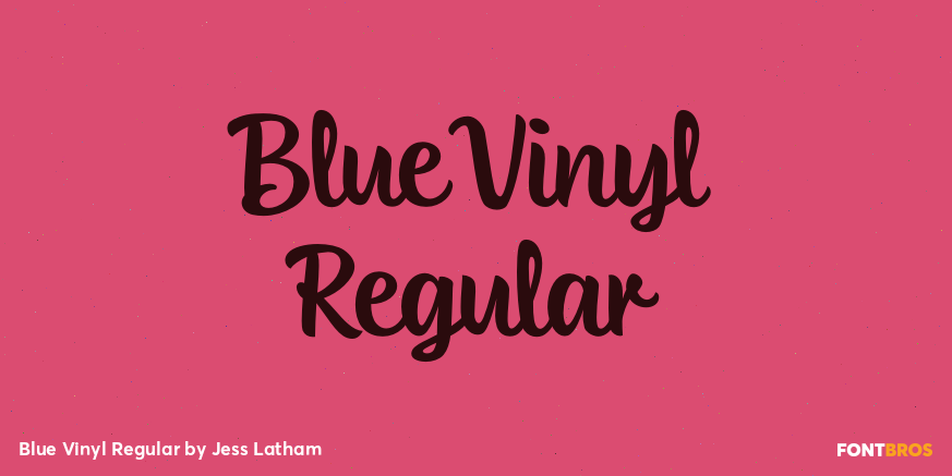 Blue Vinyl Regular Poster