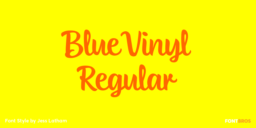 Blue Vinyl Regular Poster