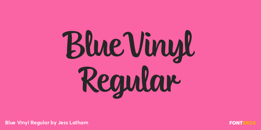Blue Vinyl Regular Poster