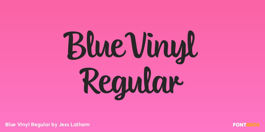 Blue Vinyl Regular Poster
