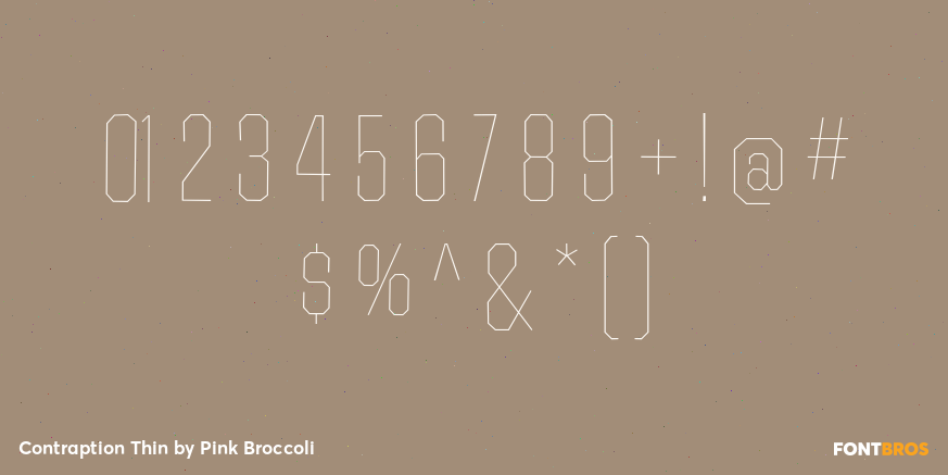 Contraption Thin Font Poster #4