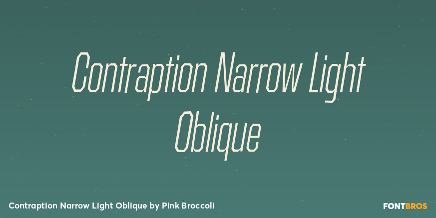 Contraption Narrow Light Oblique Poster