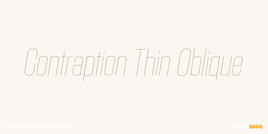 Contraption Thin Oblique Poster