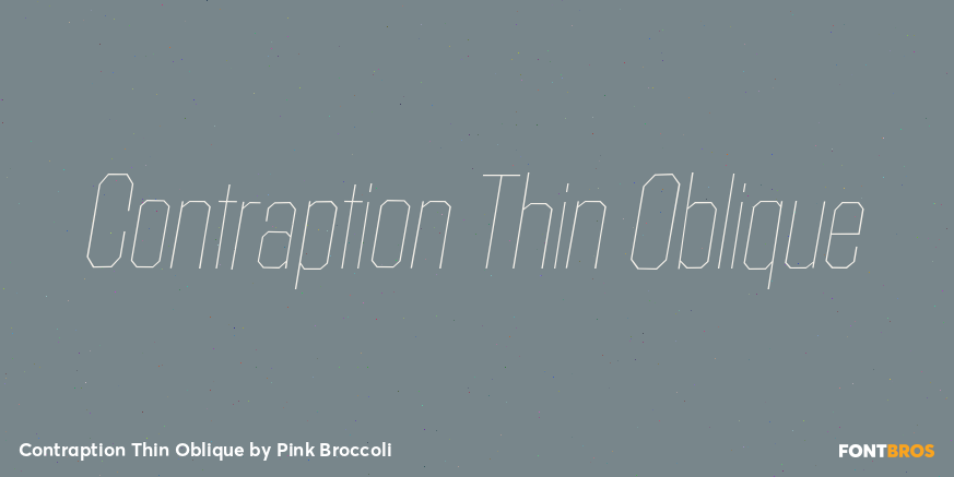 Contraption Thin Oblique Poster
