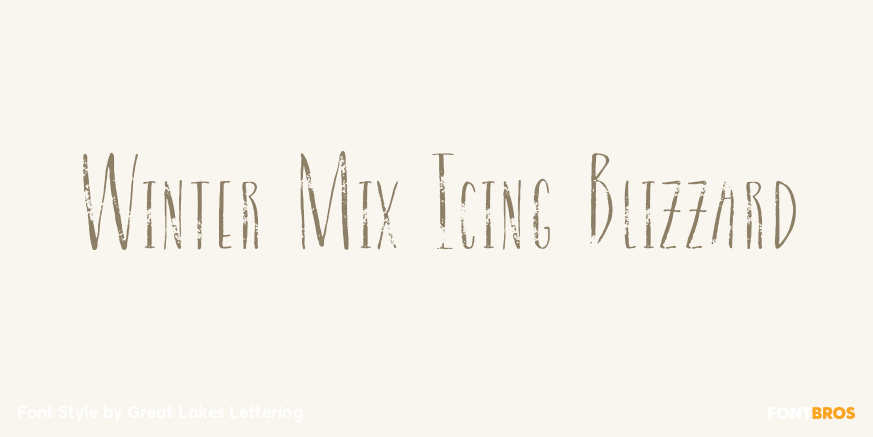 Winter Mix Icing Blizzard Poster