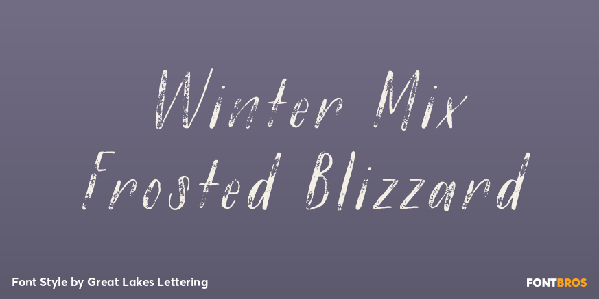 Winter Mix Frosted Blizzard Poster
