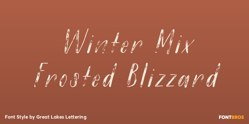 Winter Mix Frosted Blizzard Poster
