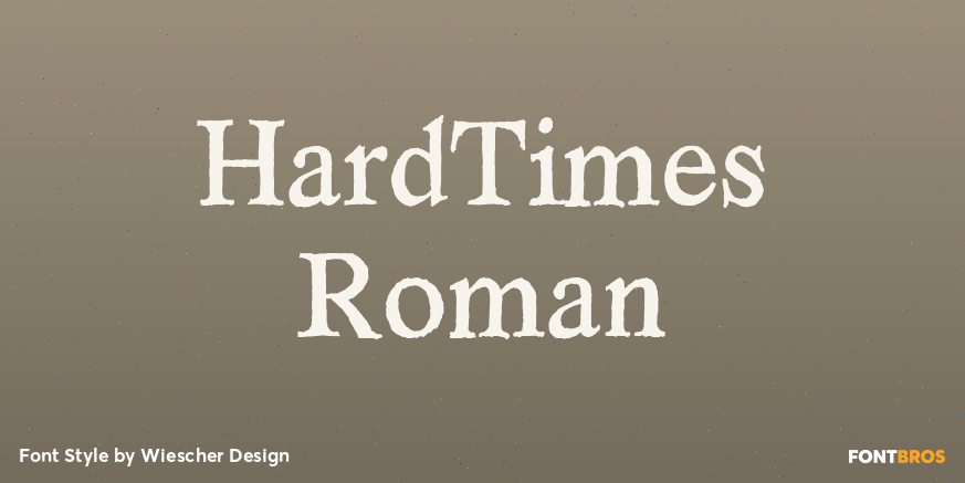 HardTimes Roman Poster