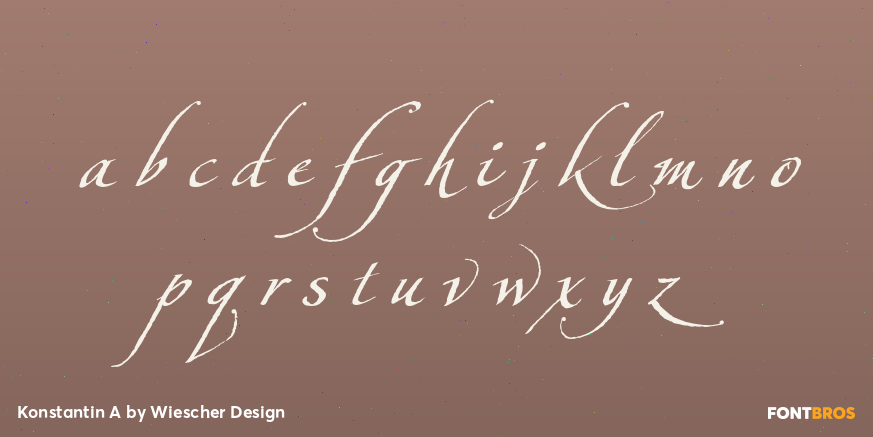 Konstantin A Font Poster #3