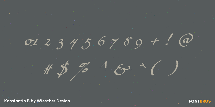 Konstantin B Font Poster #4