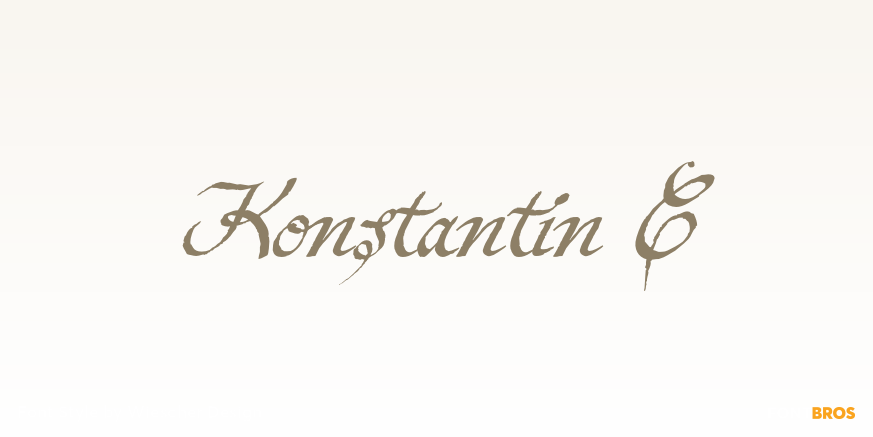 Konstantin C Font Poster #1