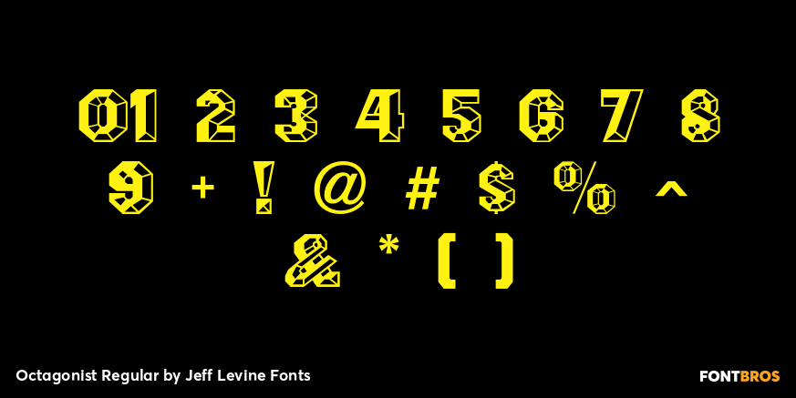 Octagonist Regular Font Poster #1