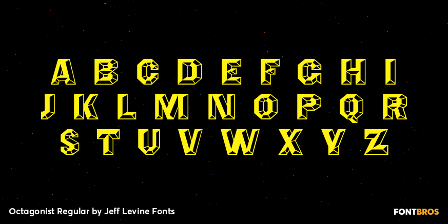 Octagonist Regular Font Poster #1