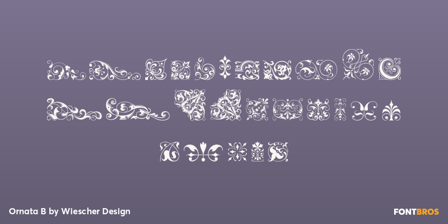Ornata B Font Poster #3