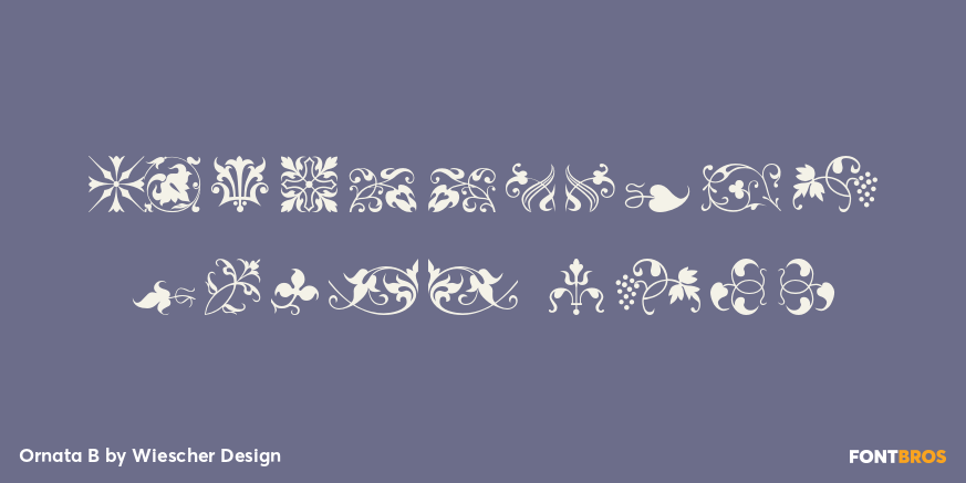 Ornata B Font Poster #4