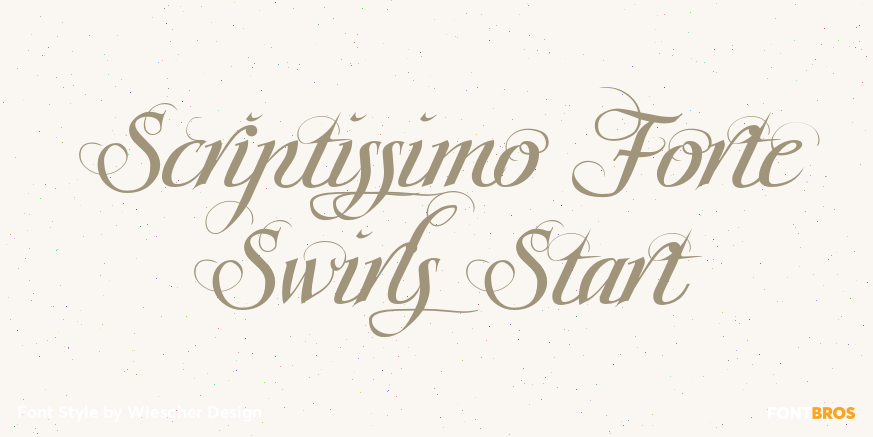 Scriptissimo Forte Swirls Start Poster