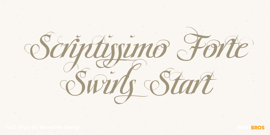 Scriptissimo Forte Swirls Start Poster