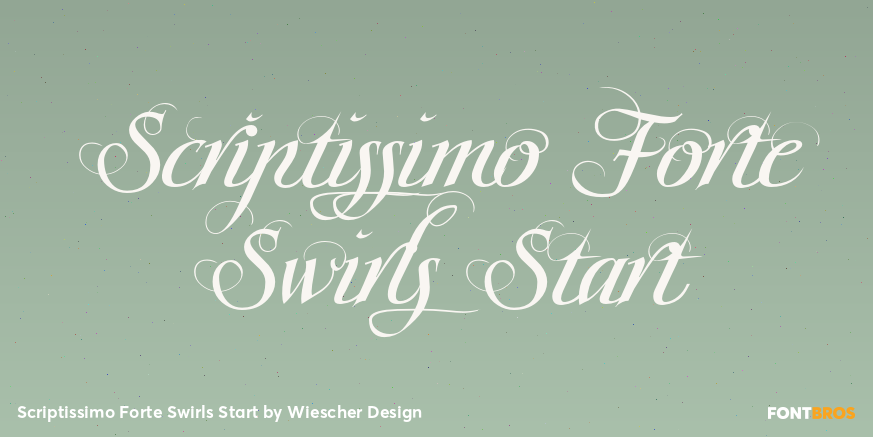 Scriptissimo Forte Swirls Start Poster