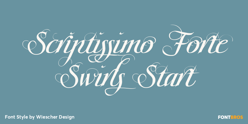 Scriptissimo Forte Swirls Start Poster