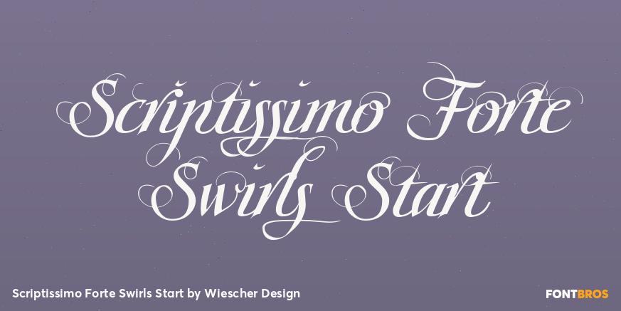 Scriptissimo Forte Swirls Start Poster