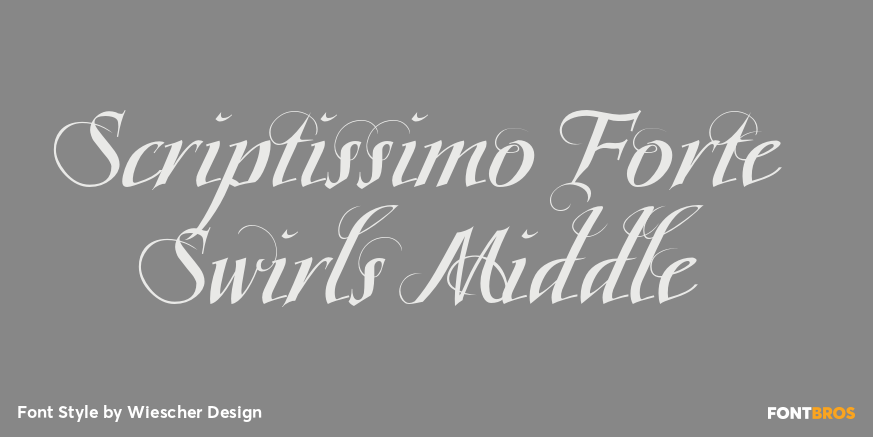 Scriptissimo Forte Swirls Middle Poster