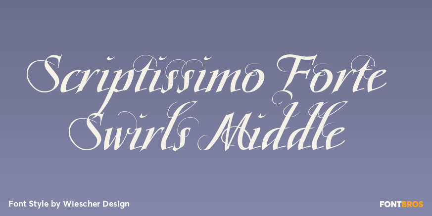 Scriptissimo Forte Swirls Middle Poster