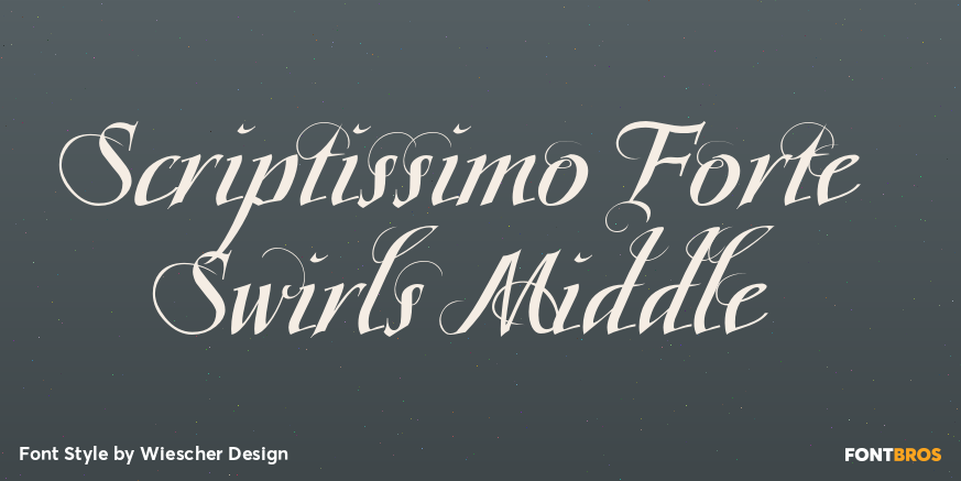 Scriptissimo Forte Swirls Middle Poster