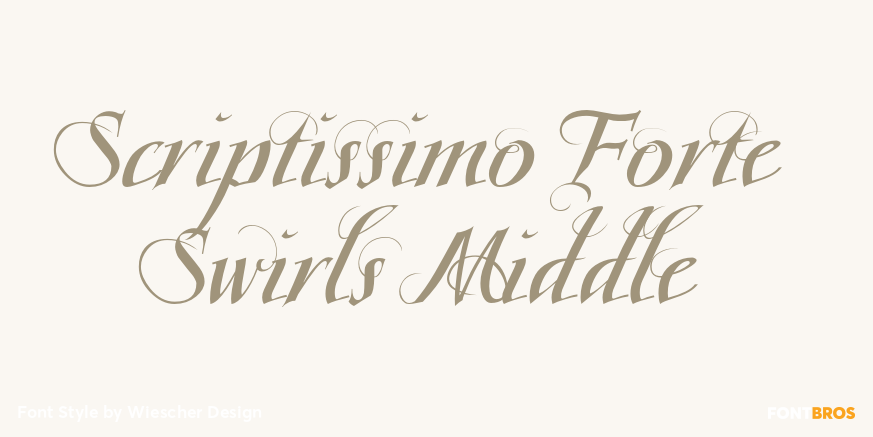 Scriptissimo Forte Swirls Middle Poster