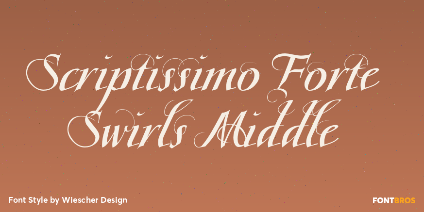 Scriptissimo Forte Swirls Middle Poster