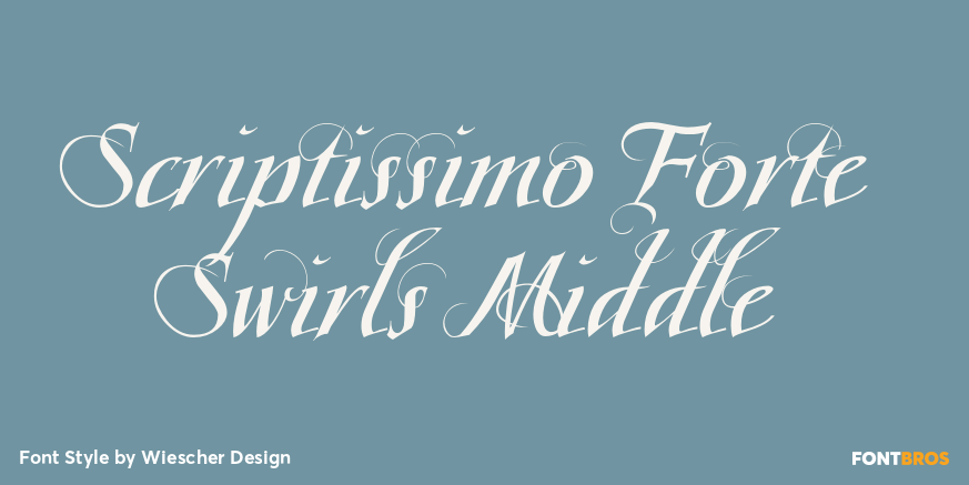 Scriptissimo Forte Swirls Middle Poster