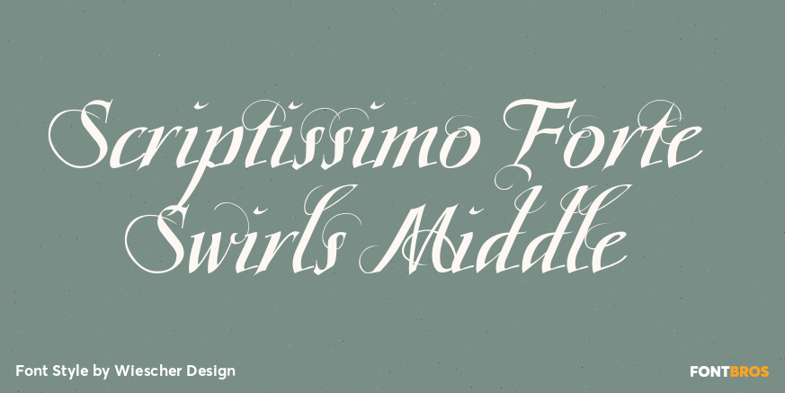 Scriptissimo Forte Swirls Middle Poster